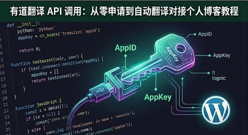 有道翻译 API 调用教程：从零开始申请到对接个人博客