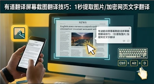 有道翻译屏幕截图翻译怎么用？职场人必看的 1 秒提取与翻译技巧
